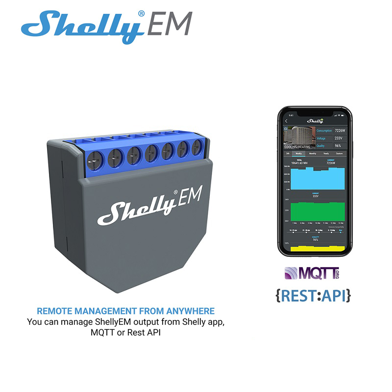 Smart Home Wifi - SHELLY EM WLAN Smart Life Controller