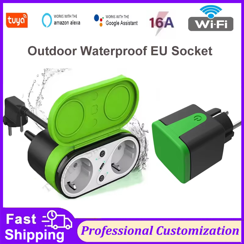 Smart Home Wiz - Tuya EU 16A WLAN Smart Outdoor-Steckdose