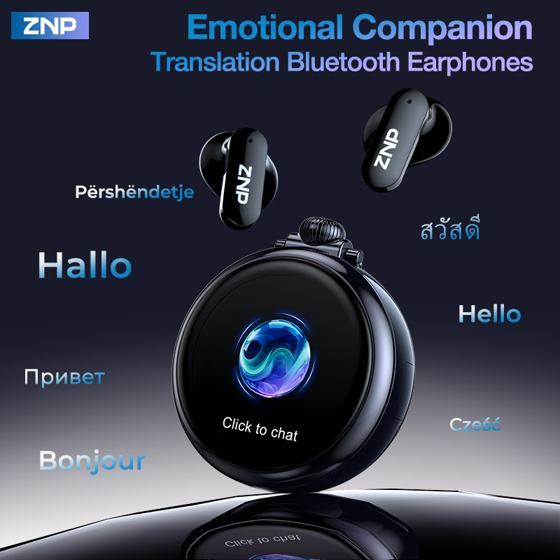 Smart Home Ai - 2026 Neueste ZNP Kabellose KI-Übersetzer-Ohrhörer Emotionale