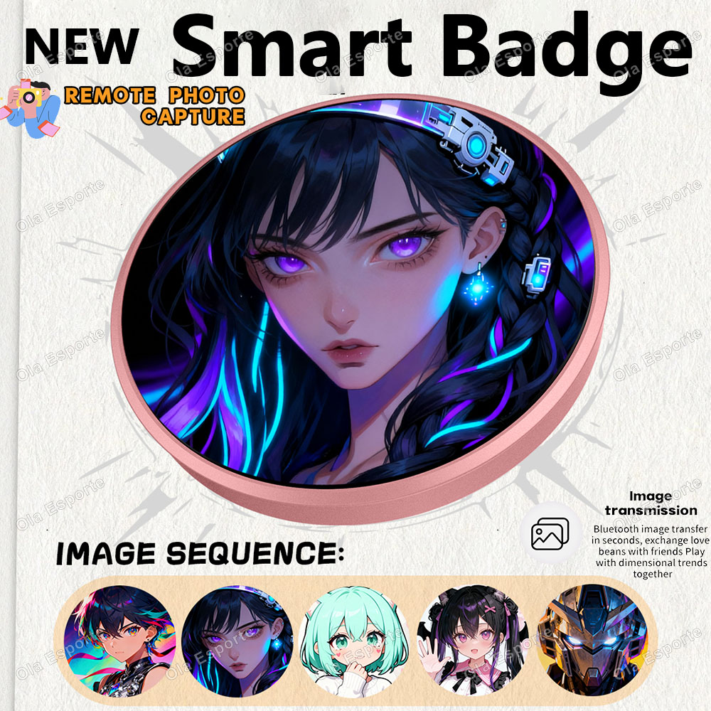 Smart Home Icon - Dynamisches Elektronisches Abzeichen Anime-Merchandise Digitales Display-Abzeichen