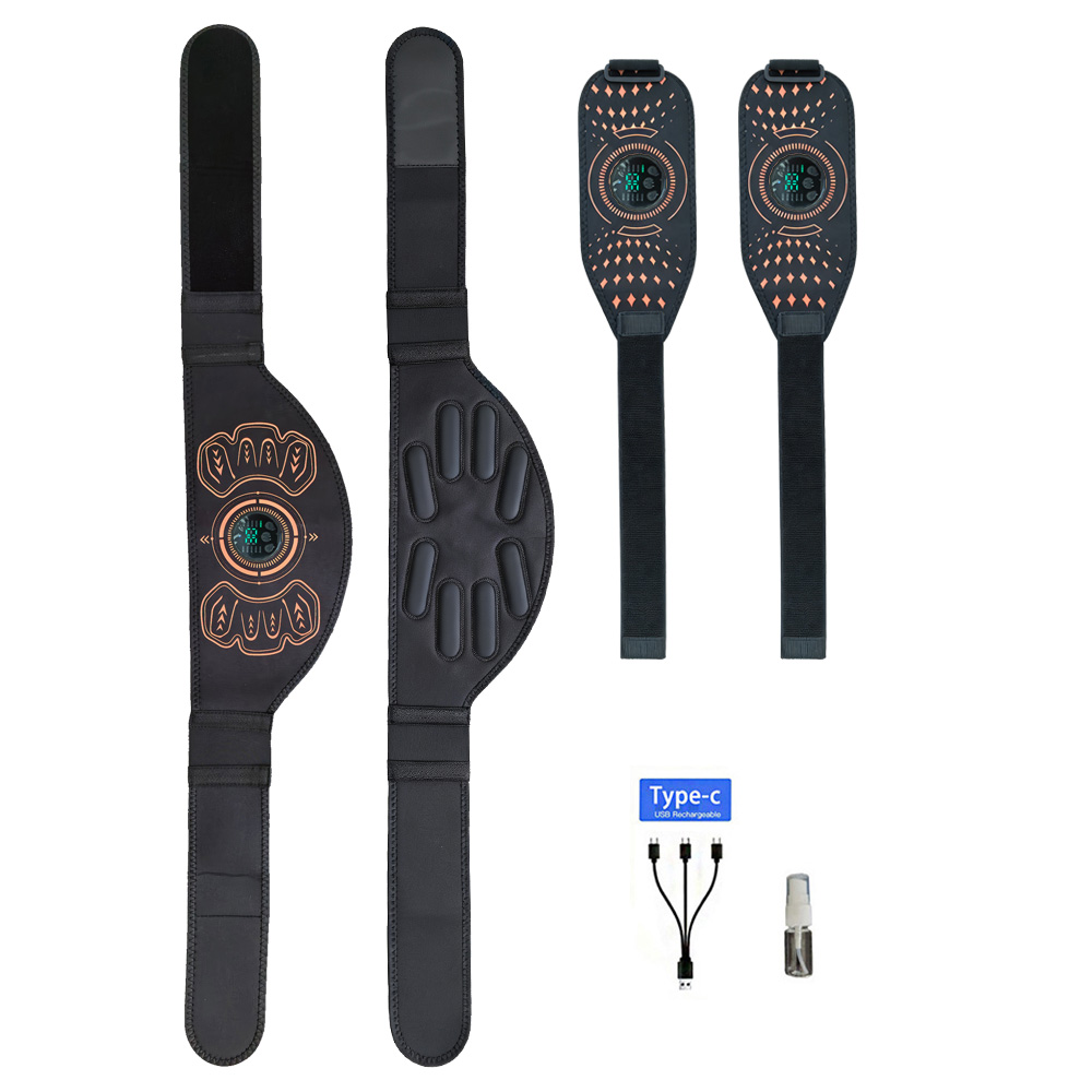 Smart Home Wellness - Intelligenter Fitnessgürtel, Muskeltrainer, Bauchtrainer, USB-Ladegerät, Körpermassagegerät,