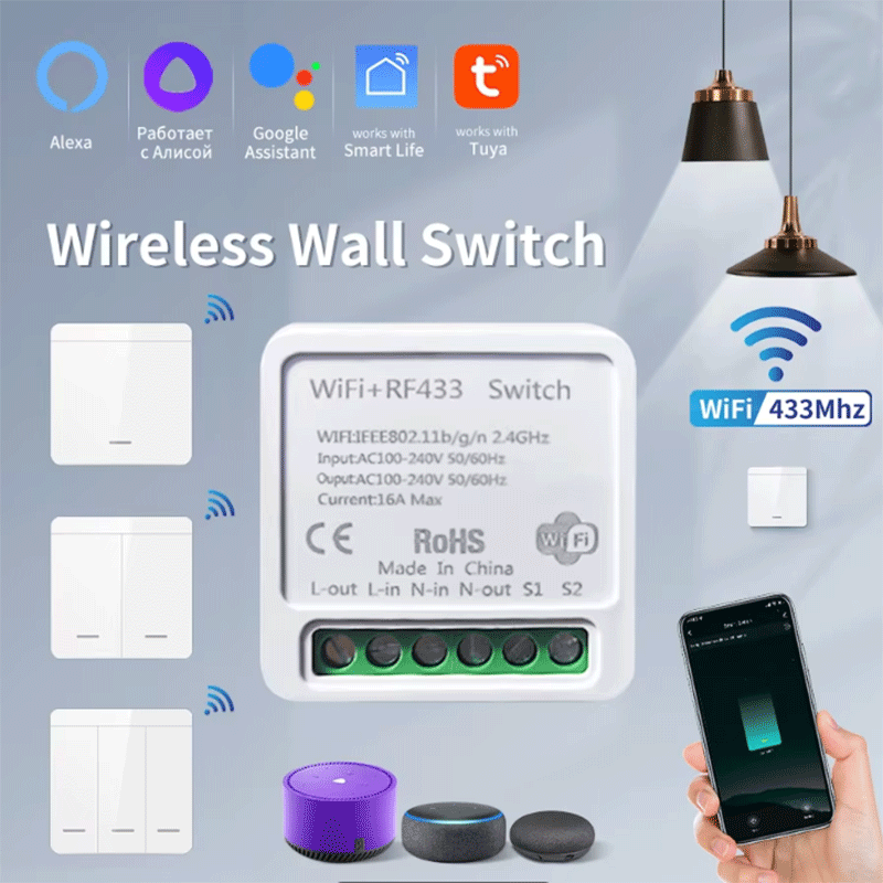 Smart Home Wiz - Tuya WiFi Smart Lichtschalter Smart Home