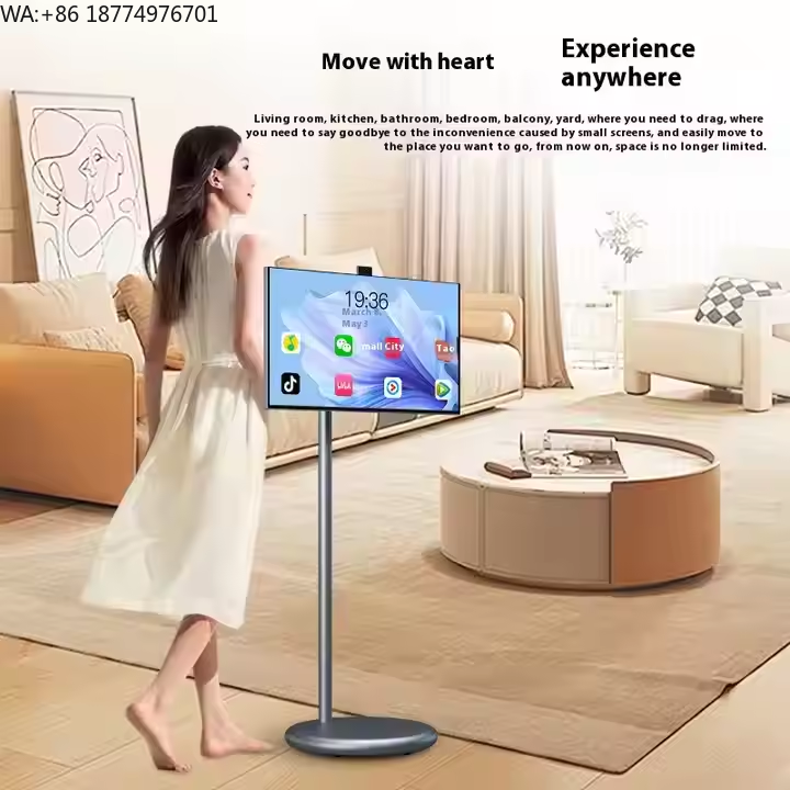 Smart Home Wifi - 24-Zoll Android 12 Tragbarer LCD-TV Smart