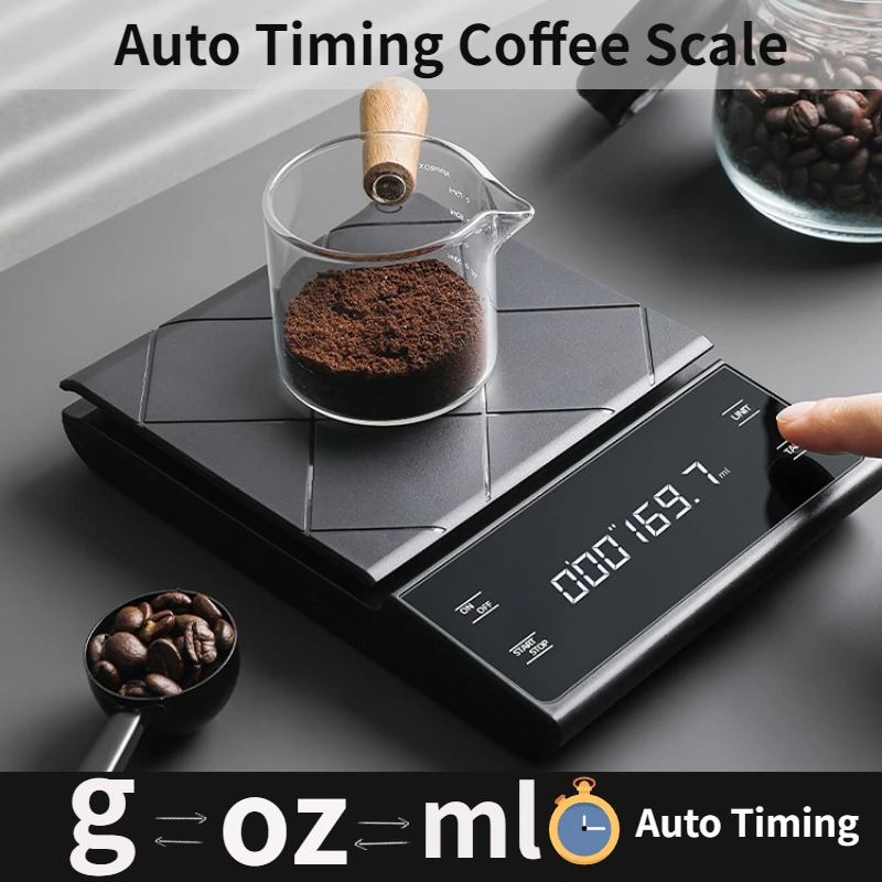 Smart Home Utensils - USB-Lade Küche Kaffee Waage mit Timer