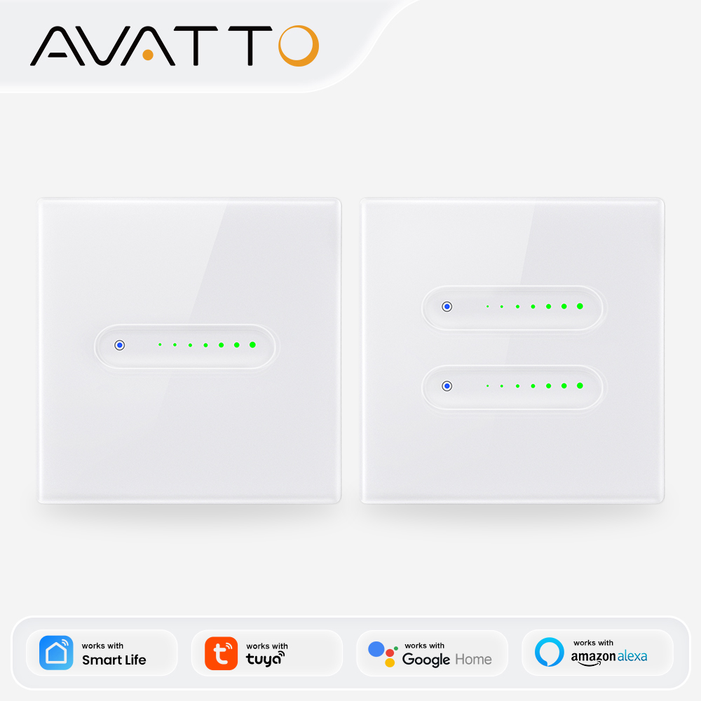 Smart Home Web - AVATTO WiFi 1/2 Gang Smart Dimmer-Schalter,