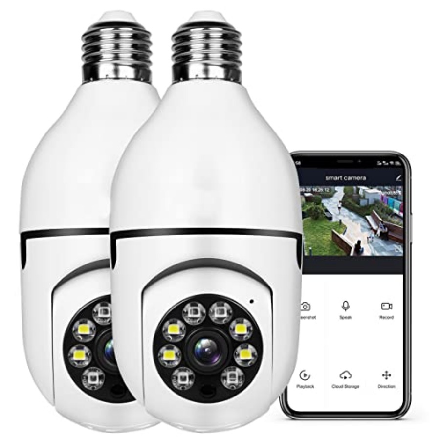 Smart Home Wifi - Glühbirnen-Sicherheitskamera 1080P, drahtlos, WLAN, Smart, für