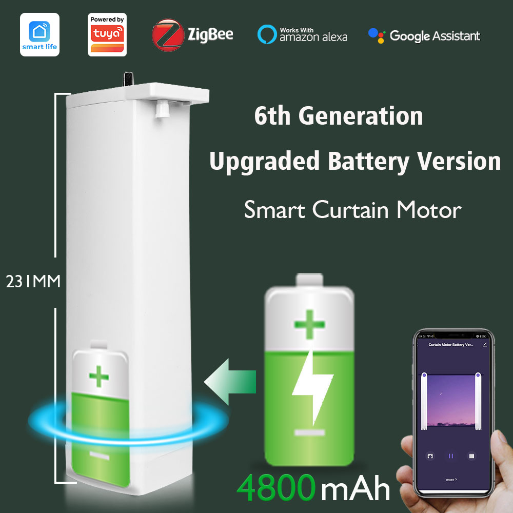 Smart Curtain Robot - Tuya Batterie Elektrischer Vorhangmotor Kabelgebunden Kostenloser