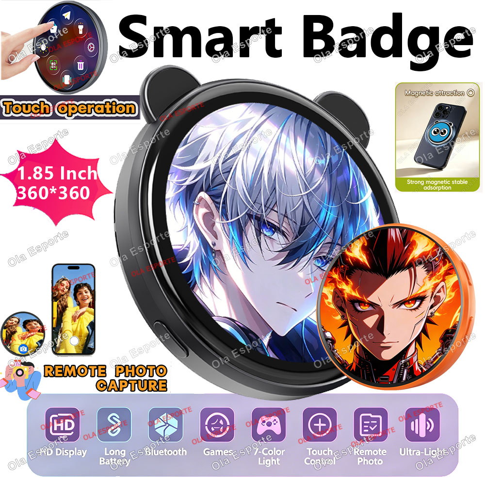 Smart Home Icon - HD-Bildschirm Smart Dynamisches E-Abzeichen Elektronisches Badge