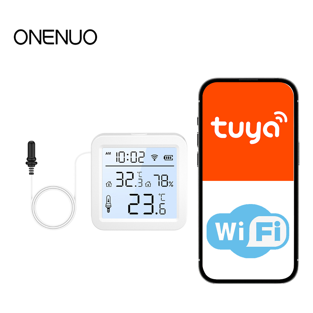 Smart Home Web - WLAN-Feuchtigkeits- und Temperatursensor mit externer Sonde