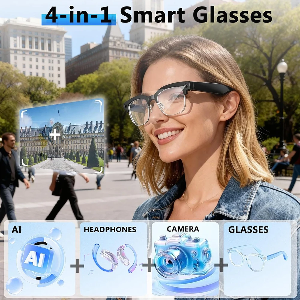 4K Smart AI-Brille mit 8MP-Kam – Smart Home Ai Bewertung und Preis