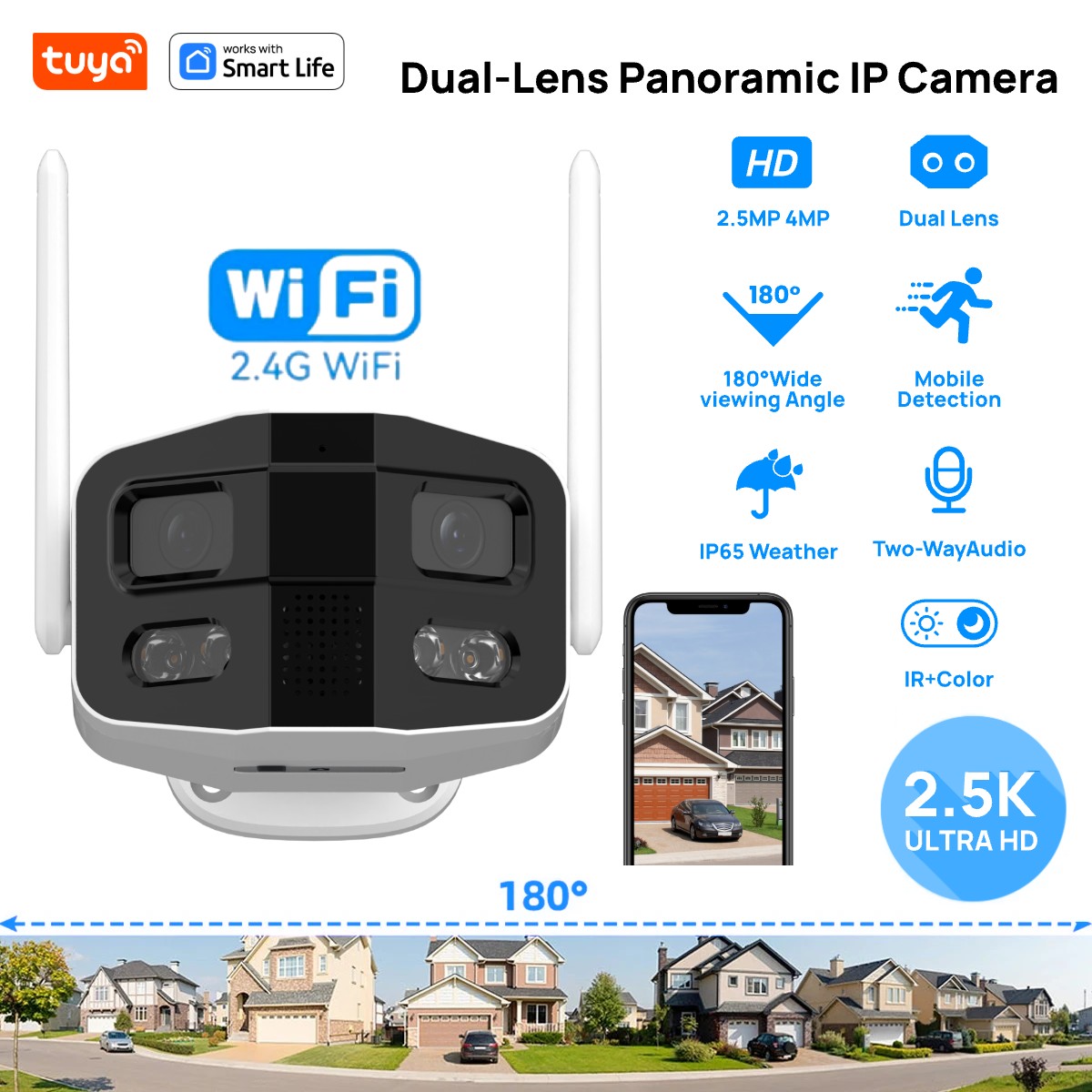 Tuya Smart 4MP 2,5K Dual-Linse – Smart Home Camera Ezviz Bewertung und Preis