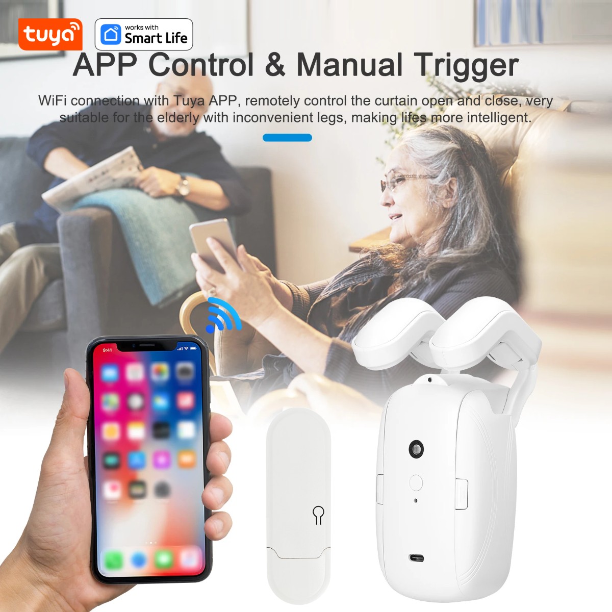 1/2 Stück Tuya Smart WiFi Vorh – Smart Curtain Robot Bewertung und Preis