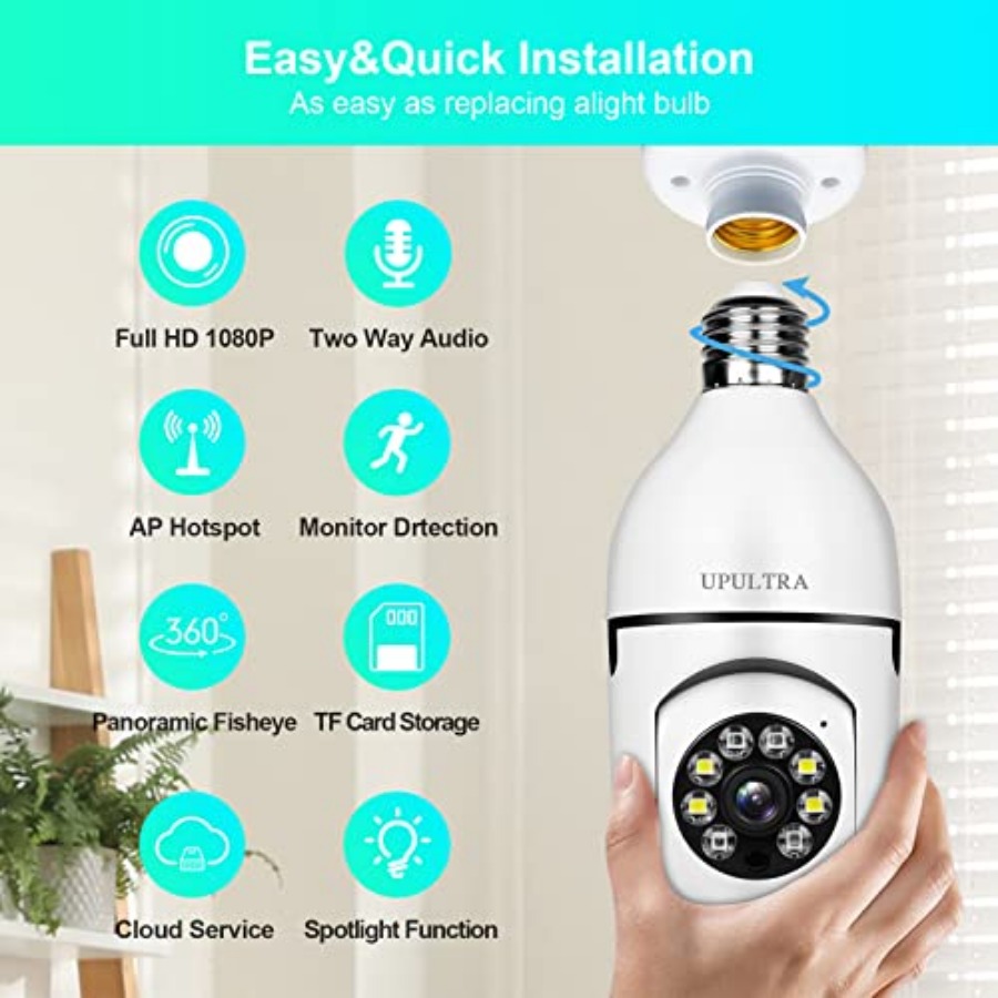Glühbirnen-Sicherheitskamera 1 – Smart Home Wifi Bewertung und Preis