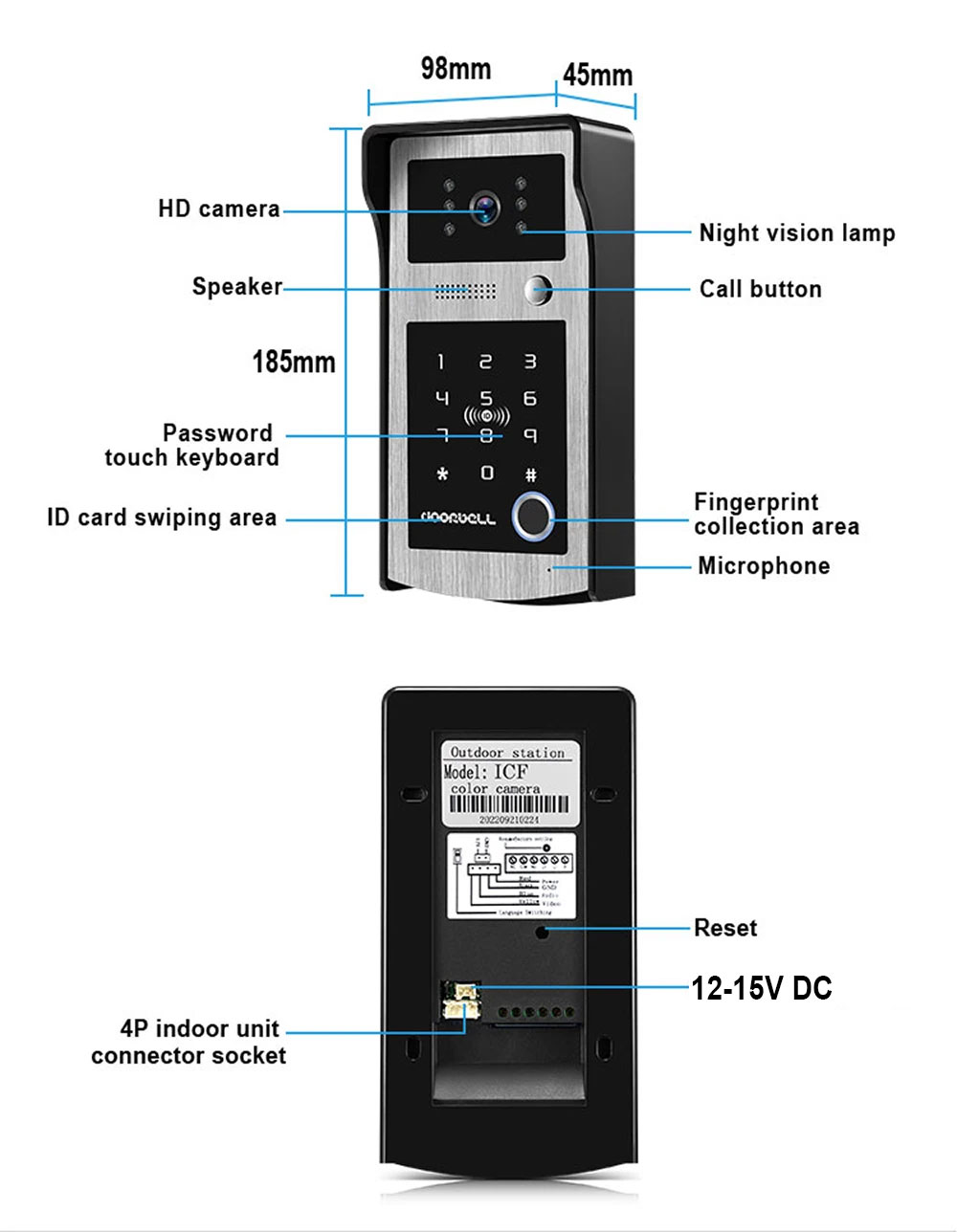 WLAN Tuya 7 Zoll Touchscreen W – Smart Home Video Doorbell App Bewertung und Preis